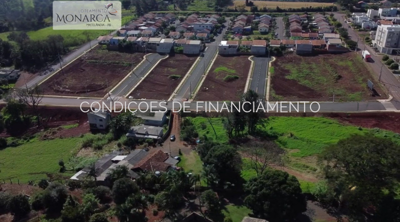 Loteamento Monarca lotes  de 300 a 406 m2